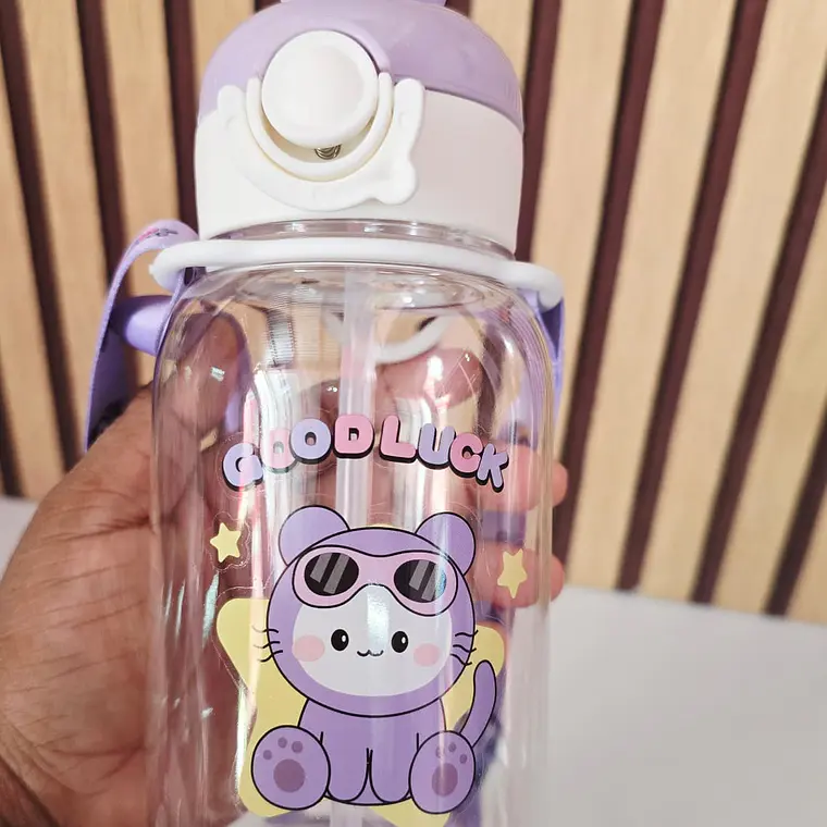 BOTECITO DE 600ML PARA AGUA CON ANIMALITO 3D MOD# 7