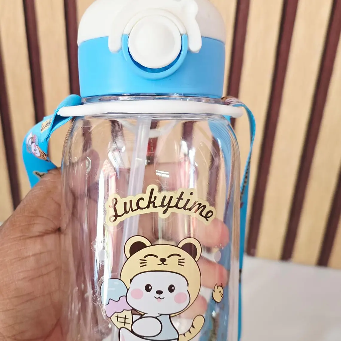BOTECITO DE 600ML PARA AGUA CON ANIMALITO 3D MOD# 9