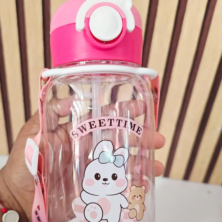 BOTECITO DE 600ML PARA AGUA CON ANIMALITO 3D MOD# 11