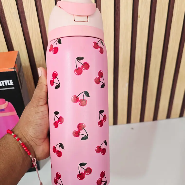 TERMO OWALA DISEÑO FRESAS Y CEREZAS DE 1L MOD# 3957 10