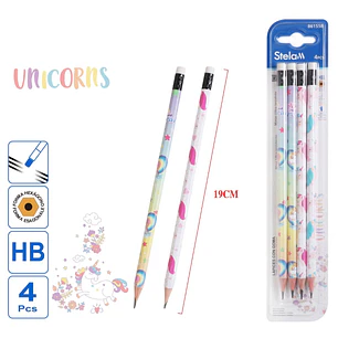 PAQ DE 4 LÁPICES UNICORNIO MOD# WD16363