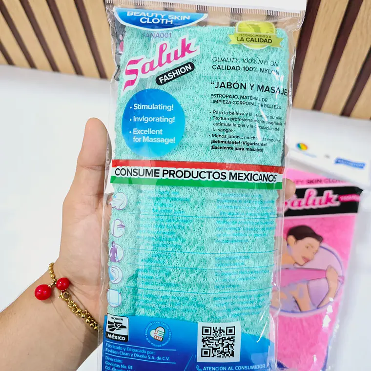 ESTROPAJO DE TELA PARA BAÑO COLORES AL AZAR 🚿🛀🏻  2