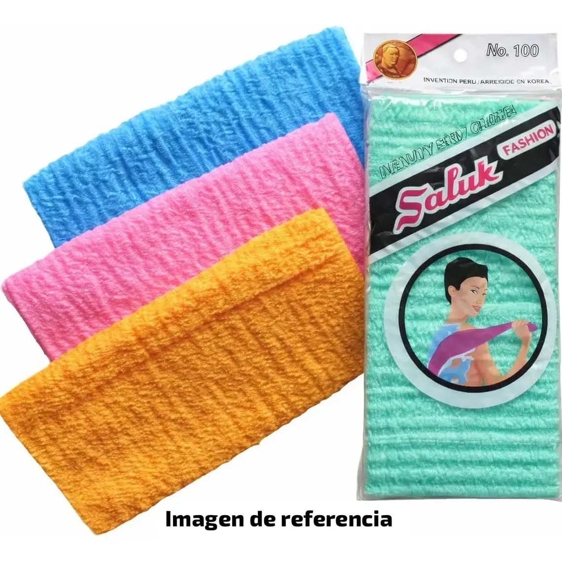 ESTROPAJO DE TELA PARA BAÑO COLORES AL AZAR 🚿🛀🏻  4
