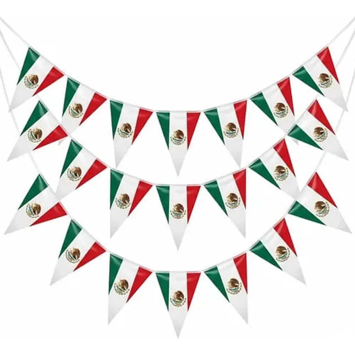 BOLSITA CON 10 BANDERINES TRICOLOR (5.40M) MOD# 26MCF-35🇲🇽 1