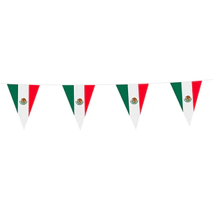 BOLSITA CON 10 BANDERINES TRICOLOR (5.40M) MOD# 26MCF-35🇲🇽