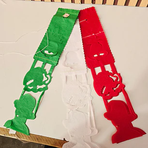 ADORNO DE PAPEL PICADO TRICOLOR (TABLA 2M)