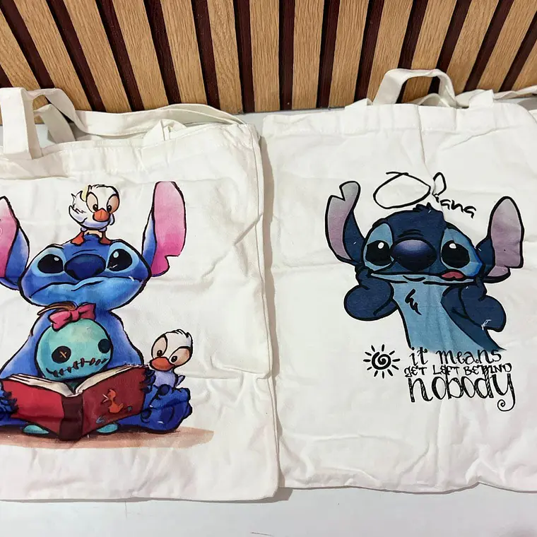 BOLSA DE MANTA GRANDE STITCH 2