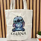BOLSA DE MANTA GRANDE STITCH - Miniatura 4