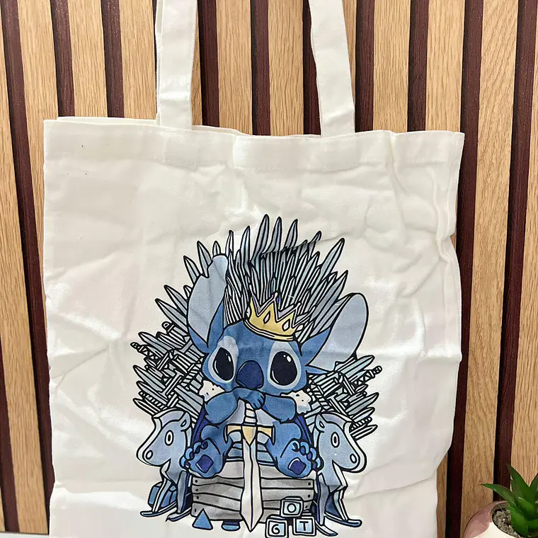 BOLSA DE MANTA GRANDE STITCH 8