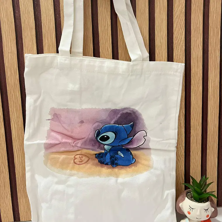 BOLSA DE MANTA GRANDE STITCH 9