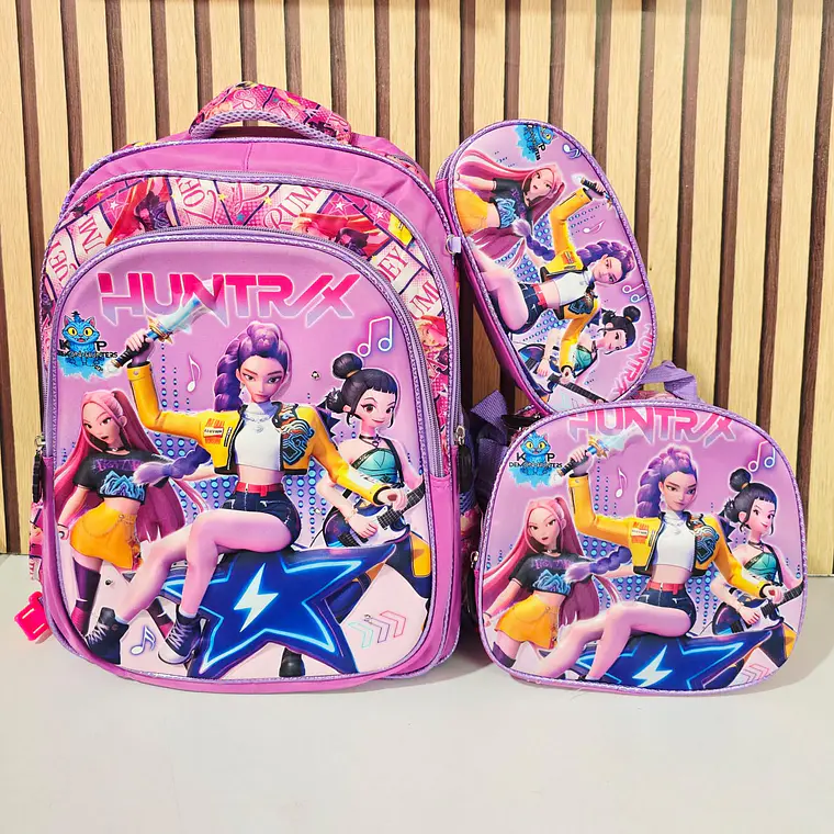 COMBO/MOCHILA DE 3PZ VARIOS PERSONAJES MOD# 164-26 4