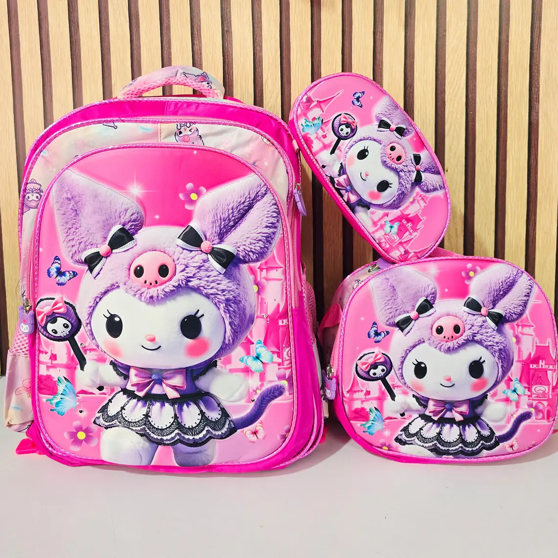 COMBO/MOCHILA DE 3PZ VARIOS PERSONAJES MOD# 164-26 5