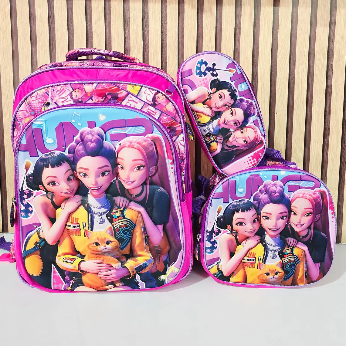 COMBO/MOCHILA DE 3PZ VARIOS PERSONAJES MOD# 164-26 7