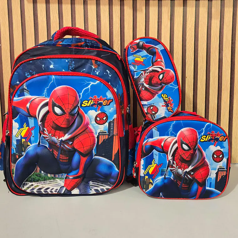 COMBO/MOCHILA DE 3PZ VARIOS PERSONAJES MOD# 164-26 9