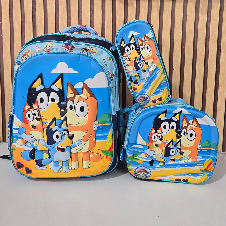 COMBO/MOCHILA DE 3PZ VARIOS PERSONAJES MOD# 164-26 10