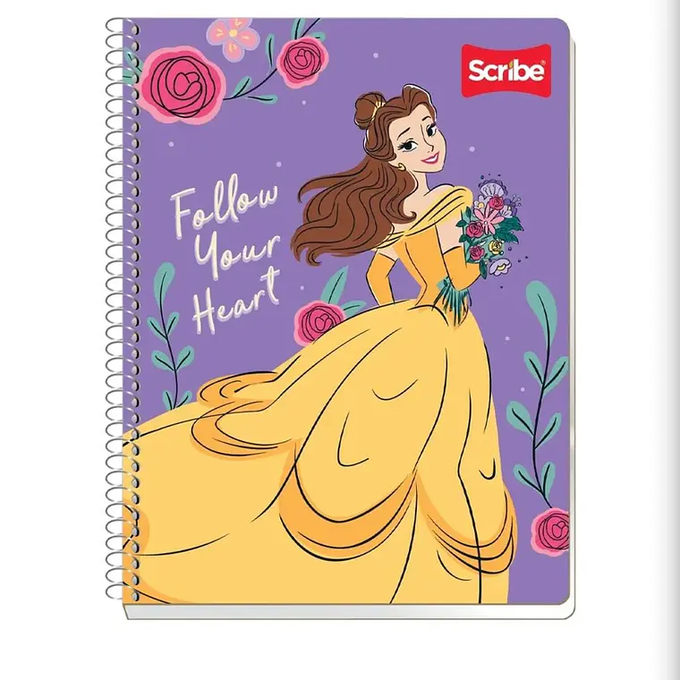 (CUADROS C7) LIBRETA PROFESIONAL DISEÑO PRINCESAS CON 90 HOJAS MOD# 9853 3