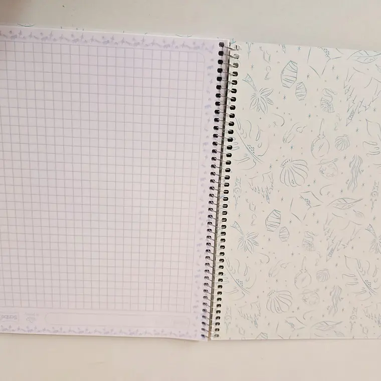 (CUADROS C7) LIBRETA PROFESIONAL DISEÑO PRINCESAS CON 90 HOJAS MOD# 9853 6