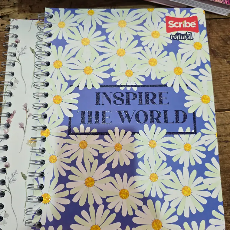(RAYAS) LIBRETA PROFESIONAL SCRIBE FLORES CON 100 HOJAS MOD# 6060 3