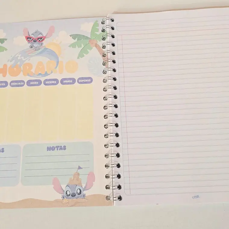 (RAYAS ) LIBRETA PROFESIONAL/ DISEÑO STITCH CON 100 HOJAS MOD# 0110 4