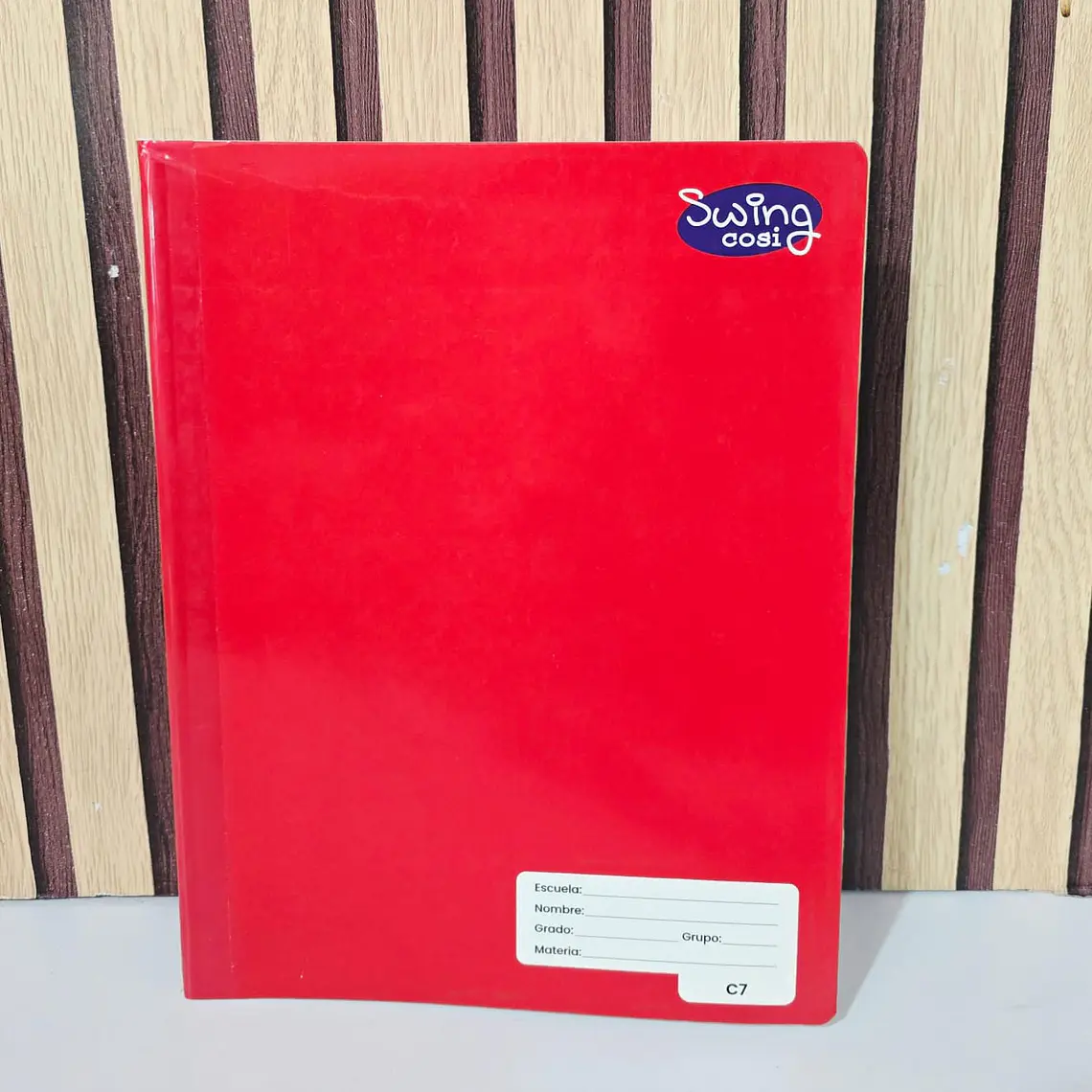 (CUADROS #7) LIBRETA COSIDA PROFESIONAL SWING COSI MOD# 08243 2