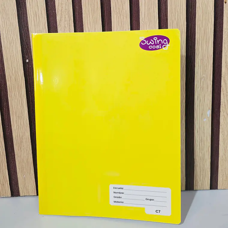(CUADROS #7) LIBRETA COSIDA PROFESIONAL SWING COSI MOD# 08243 6