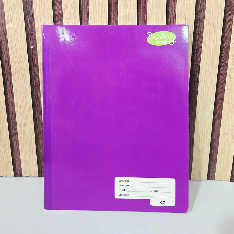 (CUADROS #7) LIBRETA COSIDA PROFESIONAL SWING COSI MOD# 08243 8