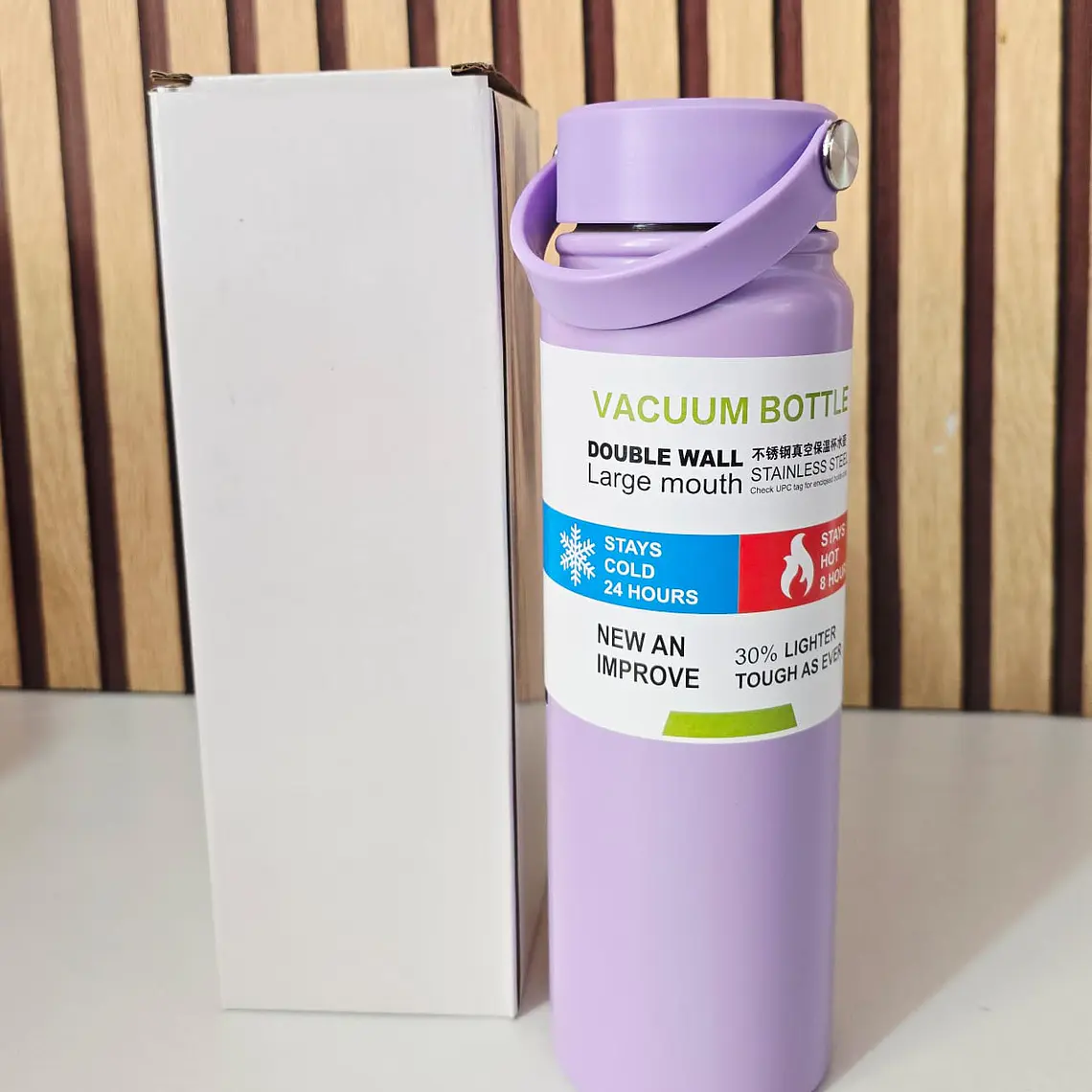 TERMO CON ASA DE 800ML COLORES LISO 4