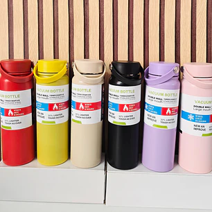 TERMO CON ASA DE 800ML COLORES LISO
