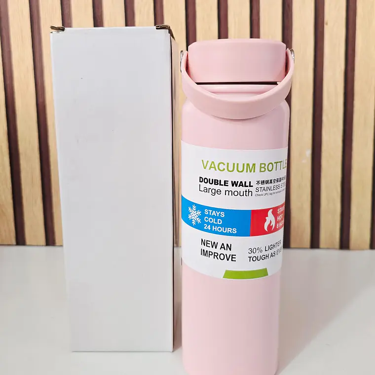 TERMO CON ASA DE 800ML COLORES LISO 7