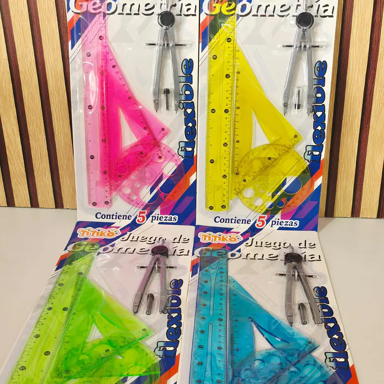 JUEGO GEOMÉTRICO COLORES  (5 PIEZAS) MOD# TK-706C 1