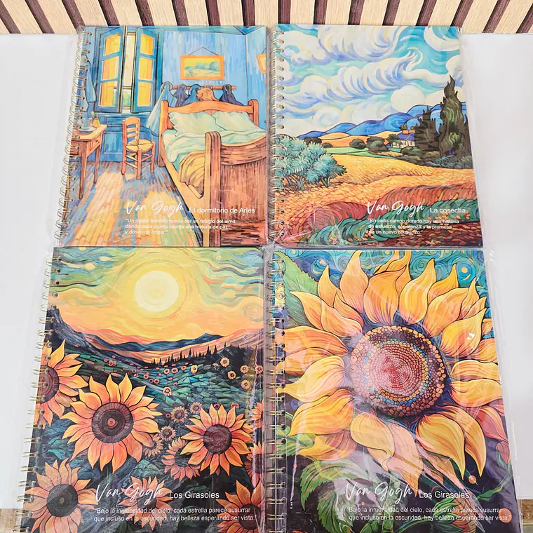 (CUADRO #7) LIBRETA PROFESIONAL VANG GOGH CON 100 HOJAS MOD# YC006436 3