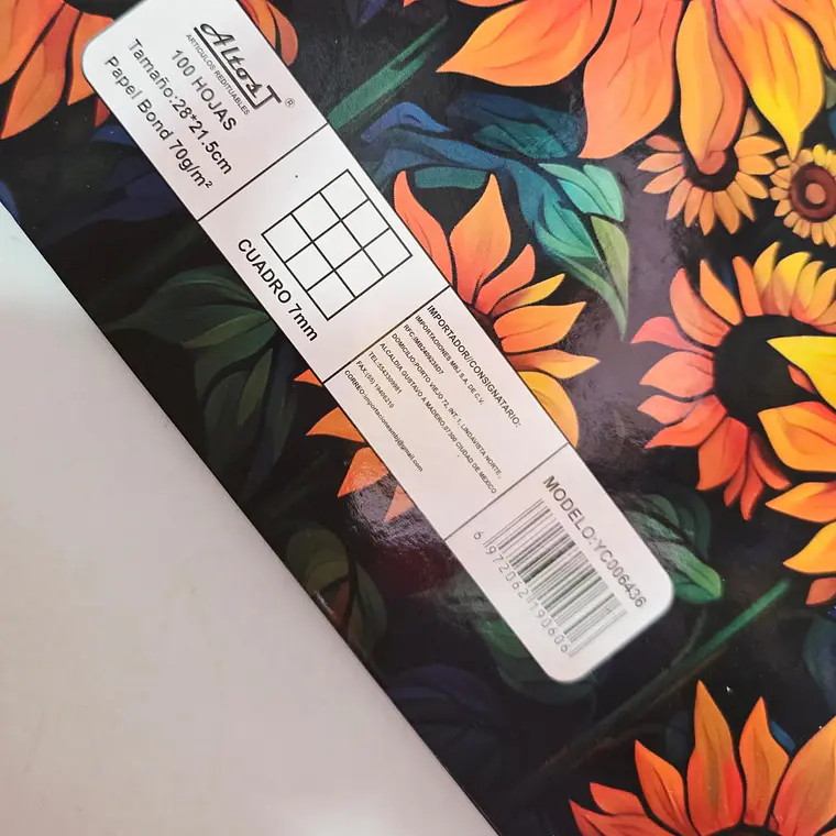(CUADRO #7) LIBRETA PROFESIONAL VANG GOGH CON 100 HOJAS MOD# YC006436 5