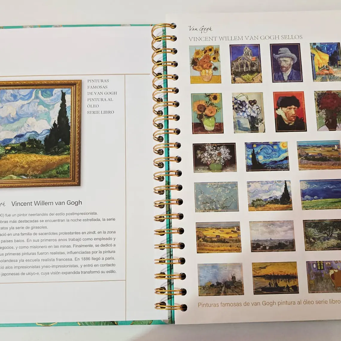 (RAYA) LIBRETA PROFESIONAL VANG GOGH CON 200 HOJAS MOD# YC007156 15