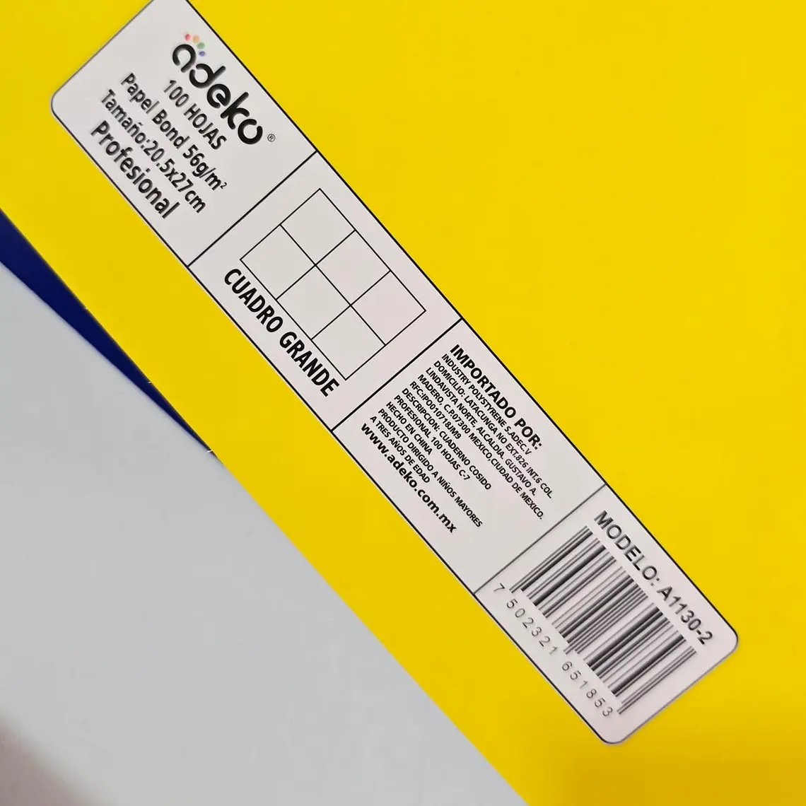 (CUADRO #7) LIBRETA COSIDA DEKO COLORES LISOS MOD# A1130-2 8