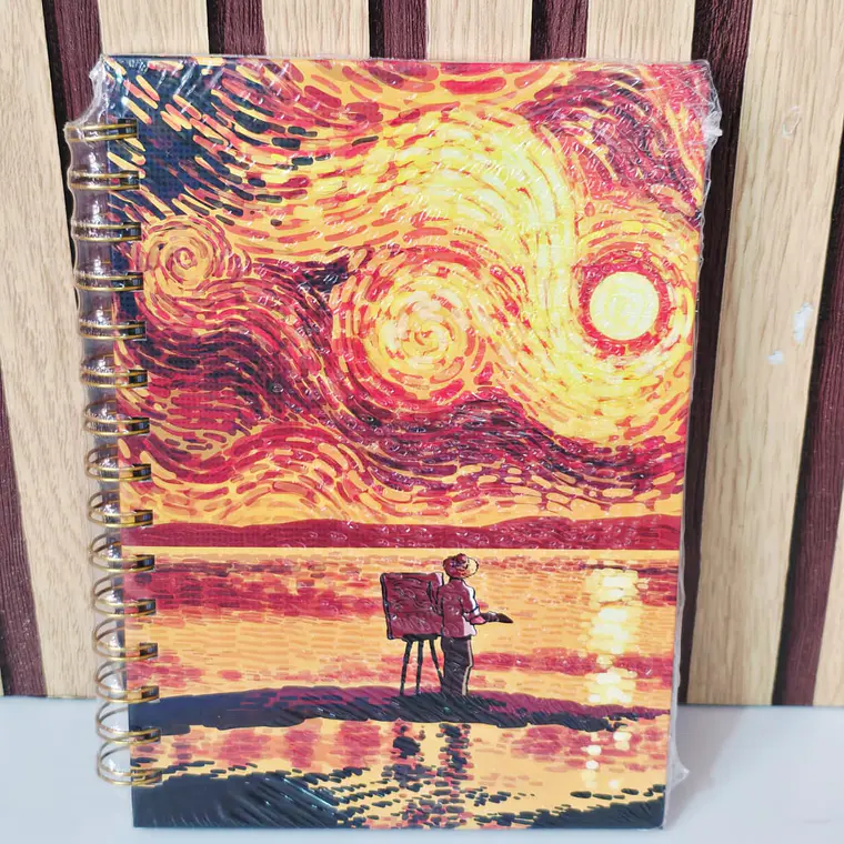 (RAYA) LIBRETA PROFESIONAL VANG GOGH CON 100 HOJAS MOD# MNB0238 2