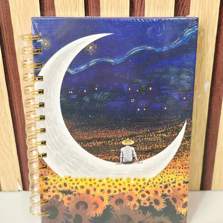 (RAYA) LIBRETA PROFESIONAL VANG GOGH CON 100 HOJAS MOD# MNB0238 5
