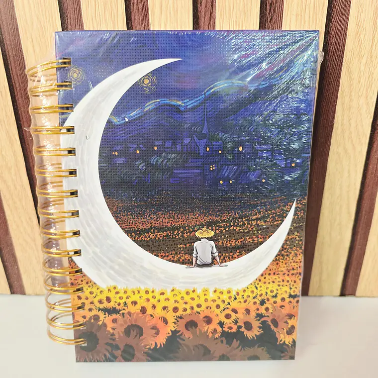 (RAYA) LIBRETA PROFESIONAL CON 200 HOJAS VANG GOGH MOD# MBB0239 5