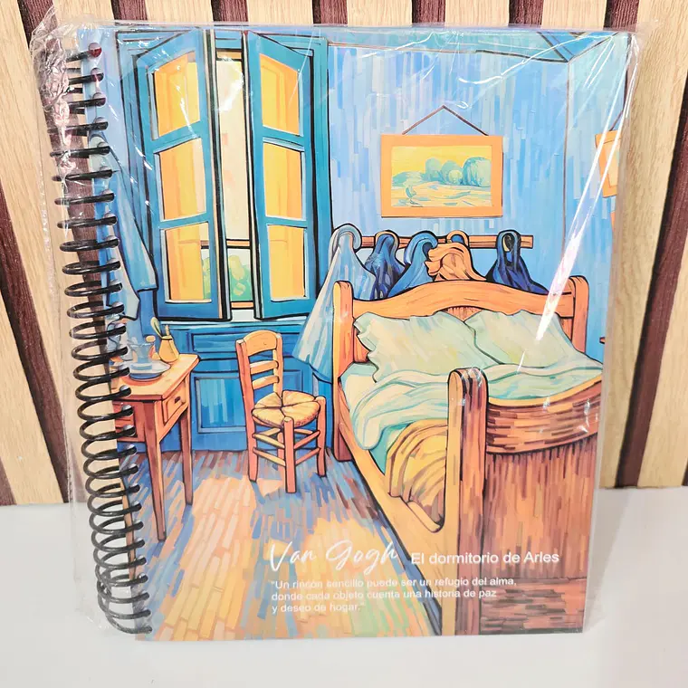 (CUADRO #7) LIBRETA PROFESIONAL VANG GOGH CON 200 HOJAS MOD# YC006437 2
