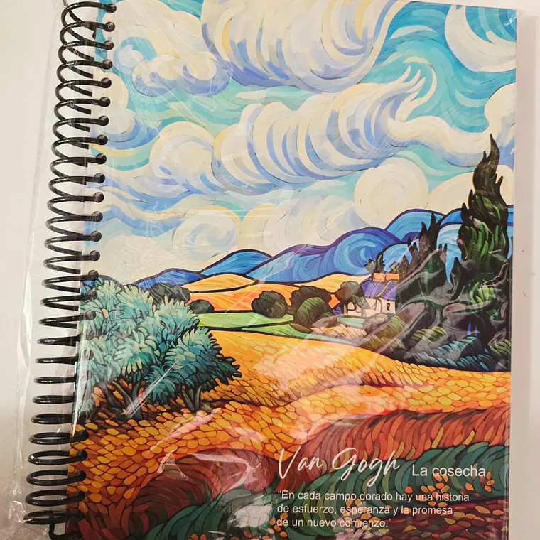 (CUADRO #7) LIBRETA PROFESIONAL VANG GOGH CON 200 HOJAS MOD# YC006437 3