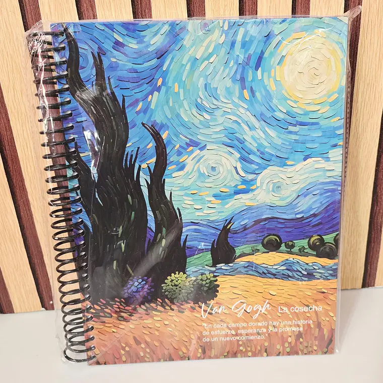 (CUADRO #7) LIBRETA PROFESIONAL VANG GOGH CON 200 HOJAS MOD# YC006437 4
