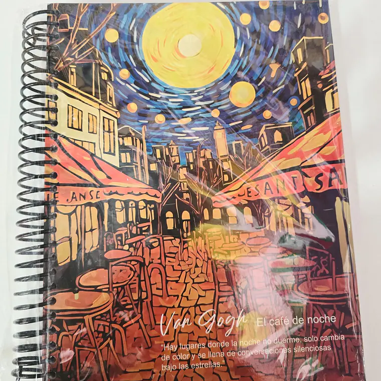 (CUADRO #7) LIBRETA PROFESIONAL VANG GOGH CON 200 HOJAS MOD# YC006437 7