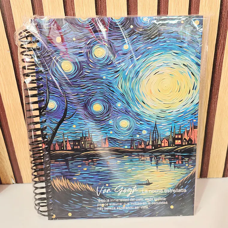 (CUADRO #7) LIBRETA PROFESIONAL VANG GOGH CON 200 HOJAS MOD# YC006437 9