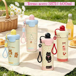 TERMO BEVERAGE CUP (KAWAII) DE 600ML CMOD# 3871/SN-222 🥤