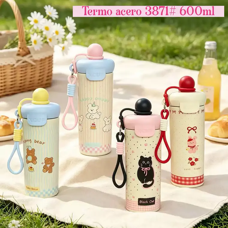 TERMO BEVERAGE CUP (KAWAII) DE 600ML CMOD# 3871/SN-222 🥤 1
