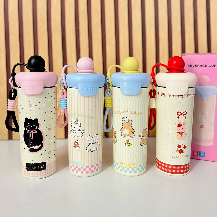 TERMO BEVERAGE CUP (KAWAII) DE 600ML CMOD# 3871/SN-222 🥤 6