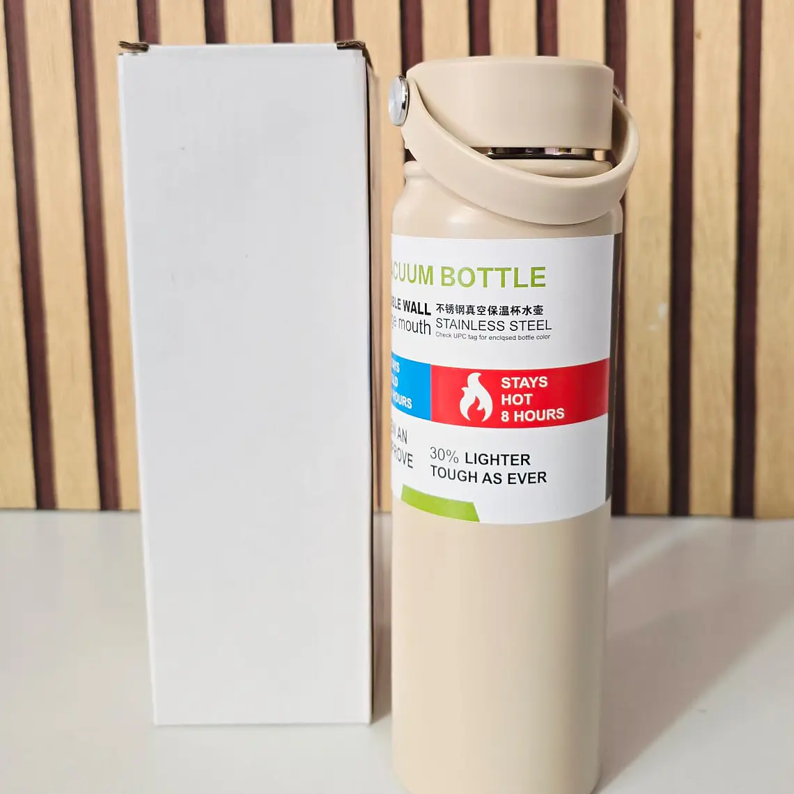 TERMO CON ASA DE 800ML COLORES LISOS MOD# 6868🥤 3