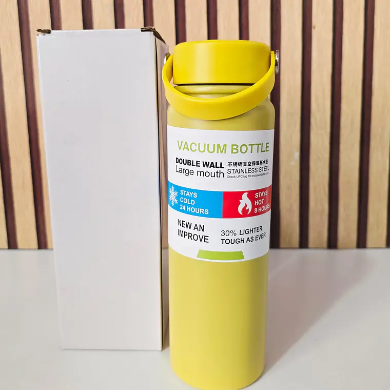 TERMO CON ASA DE 800ML COLORES LISOS MOD# 6868🥤 5