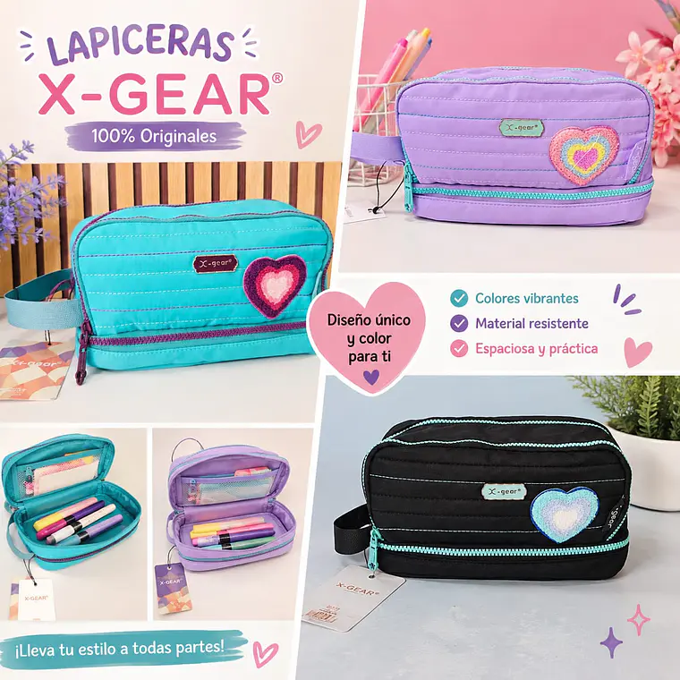 LAPICERA CORAZÓN ORIGINAL X-GEAR MOD# SX1004-PC 💖 1