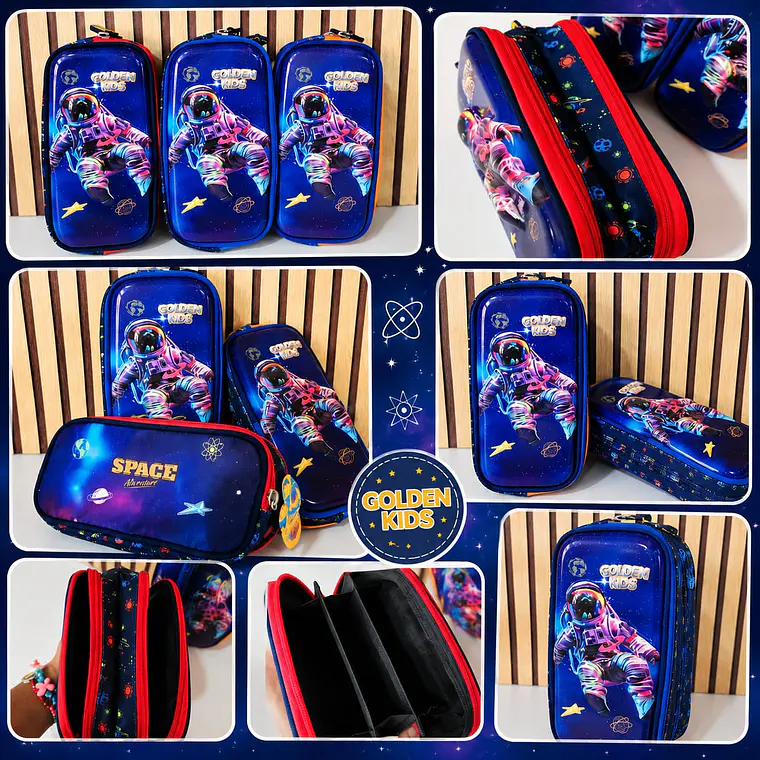LAPICERA ASTRONAUTA ORIGINAL GOLDEN KIDS MOD# GK-160PC ☄️ 1