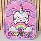 MOCHILA GATO UNICORNIO ORIGINAL X-GEAR PARA PRIMARIA MOD# MIX1037 💖✨ - Miniatura 3
